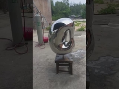 نحت حديقة صغيرة من الفولاذ المقاوم للصدأ ، زينة داخلية بارتفاع 1.0 متر للفندق